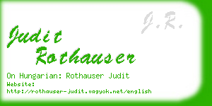 judit rothauser business card